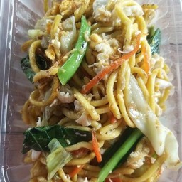 โซบะใส่ไข่มังสวิรัติไข่2ฟอง