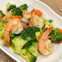 บล็อกโคลี่กุ้ง