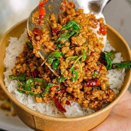 ข้าวกระเพราหมูสับ