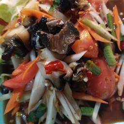 ตำหอยเชอรี่ปลาร้า