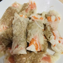 เกี๊ยวปูอัดหมูตำโตๆ