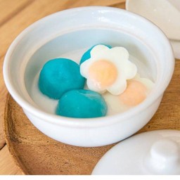 บัวลอยไส้เผือก+ไข่หวาน