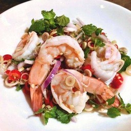 ยำตะไคร้กุ้ง