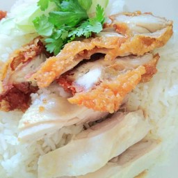 ข้าวไก่ทอด+ไก่ต้ม