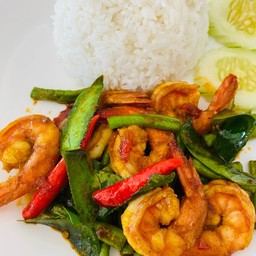 ข้าวพริกแกงกุ้ง