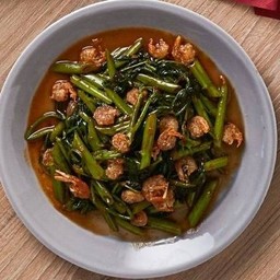 ผักบุ้งพริกกะปิซัมเบา Kangkong Sambal