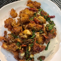 กะเพราไก่กรอบ