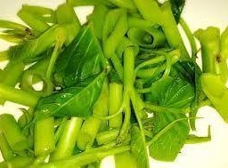 ผักบุ้งลวก