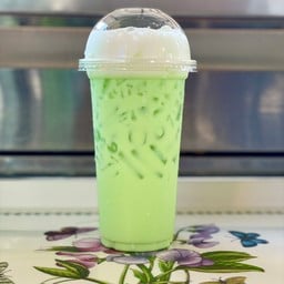 นมเย็นเขียว ใช้นมเมจิ