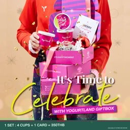 New!! Gift Box 1 Set = 4 Cups + 1 Card