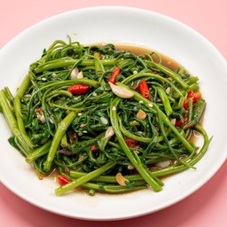 ผักบุ้งหมูกรอบ