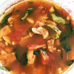 ต้มแซ่บคอหมูย่าง