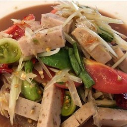 ส้มตำปูปลาร้าหมูยอ