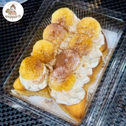 ปังปิ้งวิปครีมสดกล้วยหอมโอวัลติน