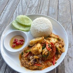 ข้าวทะเลผัดผงกะหรี่