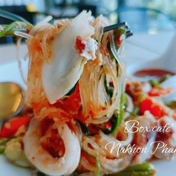 สุกี้หมึก+กุ้ง แห้ง