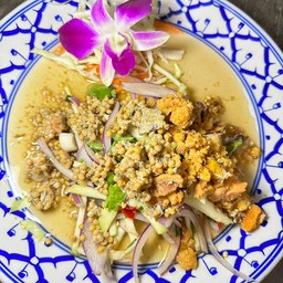ยำไข่คู่(ไข่ปู+ไข่แมงดา)