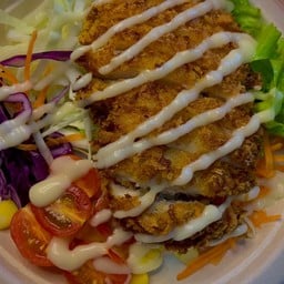 Homeสลัดไก่กรอบ แยกนวลแก้วอุทิศ