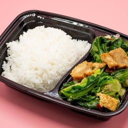 แขนงหมูกรอบราดข้าว