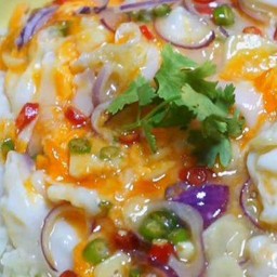 Rice With Crumpled Eggs And Chili Fish Sauce