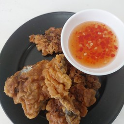 หนังปลาอินทรีทอด