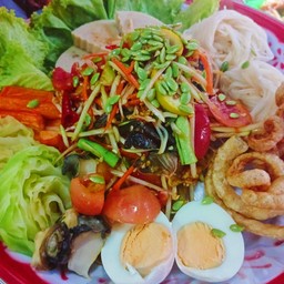 ตำถาดปลาร้ารสจัด