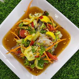 ส้มตำกุ้งสด