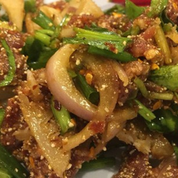 ก้อยหมูมะนาว (ดิบ)