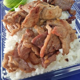 [อร่อยซ่ากับโค้ก] หมูชิ้นทอดกระเทียมราดข้าว +  สไปรท์ ออริจินัล (กระป๋อง)
