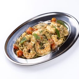สปาเก็ตตี้ซอสโหระพา - กุ้ง