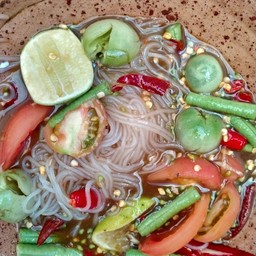 ตำเส้นเล็กปลาร้า