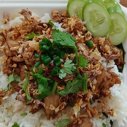 ข้าวไก่กระเทียม