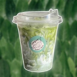 มัทฉะลาเต้เย็น (ไม่มีส่วนผสมของกาแฟ)