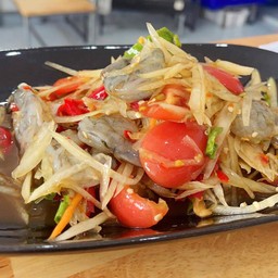 ตำกุ้งสด