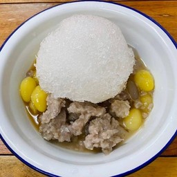 แปะก๊วยเผือกกวน(น้ำกะทิเคี่ยว)