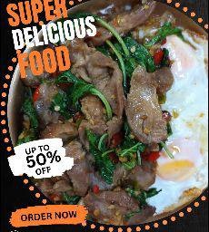 ราชาข้าวกะเพราหมูย่าง (จัมโบ้)