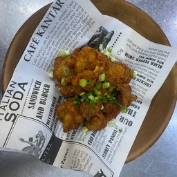 Pop chicken with powder