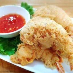 กุ้งชุบแป้งทอด