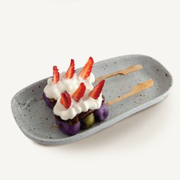 Strawberry redbean dango