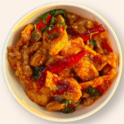 กระเพราไก่กรอบ