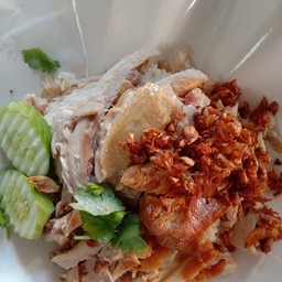 ข้าวมันไก่ต้มและไก่ทอด