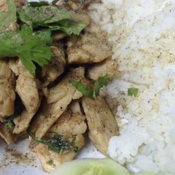 ข้าวไก่กระเทียม