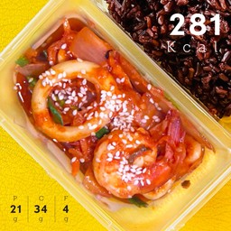 ทะเลผัดกิมจิ (281 Kcal)