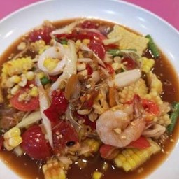 ตำข้าวโพดลาวทะเล(ดิบ)