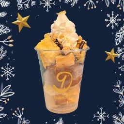 ⭐️Monster Cup (ขนมปังปิ้งเนยสด+ไอศกรีม+ซอส+วิป+ครัมเบิ้ล)