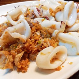 กับ/หมึกทอดกระเทียม