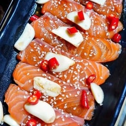 แซลม่อนดองซีอิ๊ว