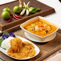 ต้มยำกุ้งน้ำพริกต้มยำแซ่บๆสูตรของร้าน