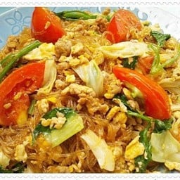 ผัดวุ้นเส้น (กับข้าว)