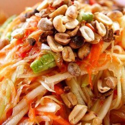 ตำไทย(เส้นเล็ก)ไม่ปลาร้า